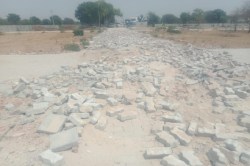 17 बीघा में चार अवैध कॉलोनियां ध्वस्त - image