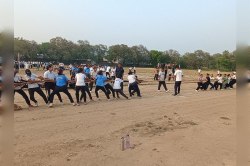 शिविर में बास्केटबॉल, रस्सा कस्सी सहित अन्य खेल गतिविधियां आयोजित  - image