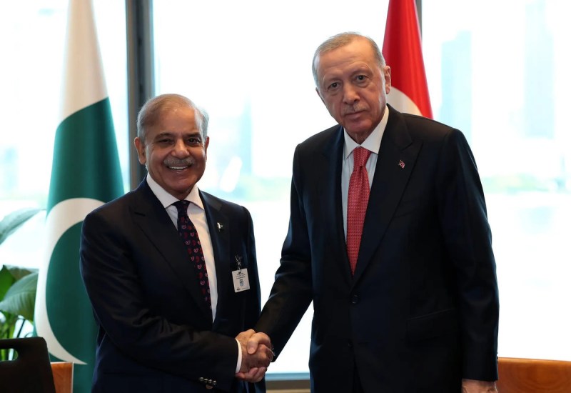 Shehbaz Sharif and Recep Tayyip Erdogan