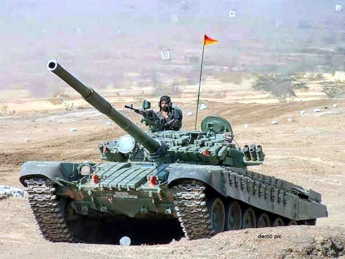 Powerful T-72 tank