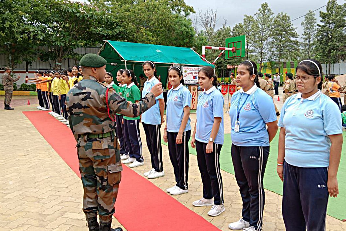 130 विद्यार्थियों ने लिया एनसीसी इनरोलमेंट के लिए हिस्सा