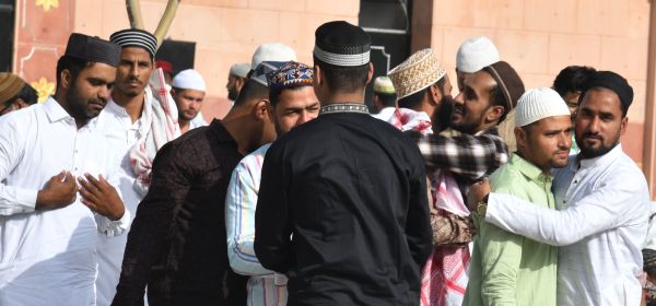 Eid congregational prayer at Badi Idgah on Eidul Adha