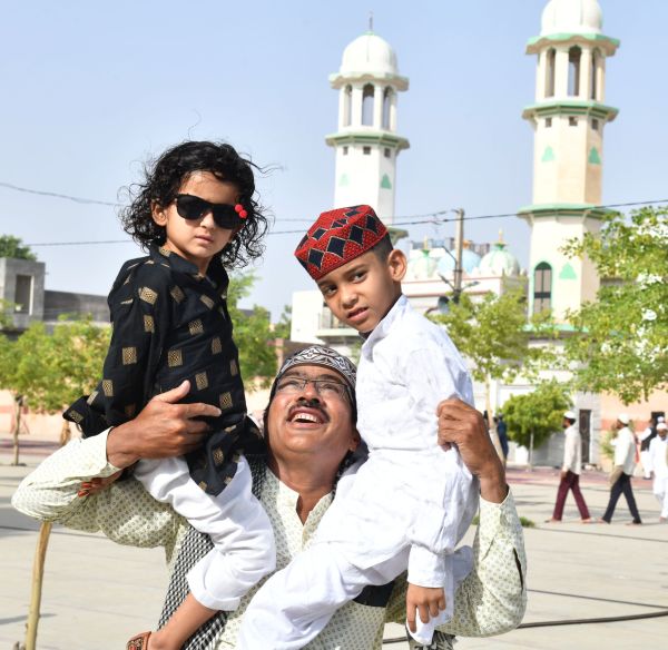 Eid congregational prayer at Badi Idgah on Eidul Adha