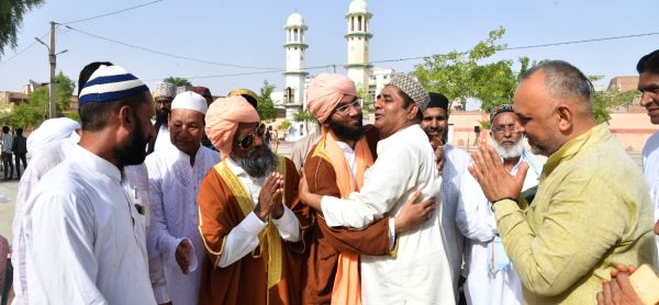 Eid congregational prayer at Badi Idgah on Eidul Adha