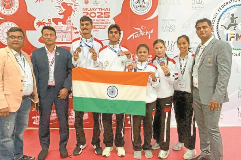 विश्व म्यूथाई चैम्पियनशिप में टिकेश्वरी ने जीता कांस्य पदक (Photo source- Patrika)