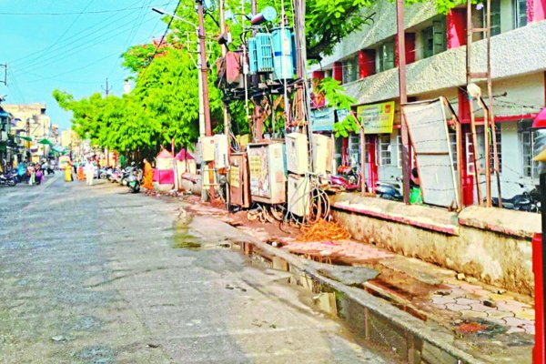 JCB used to remove encroachment
