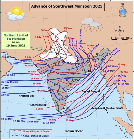 19 june monsoon Update