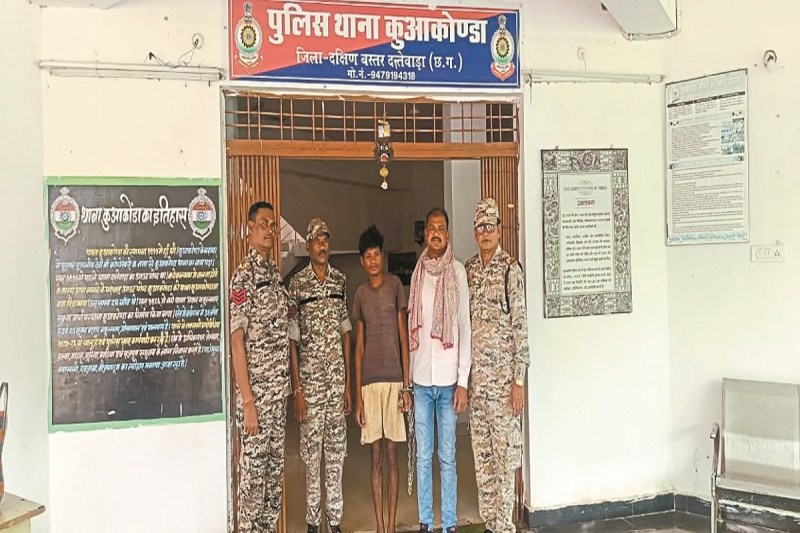 पत्नी पर टांगी से वार कर किया हत्या (Photo source- Patrika)