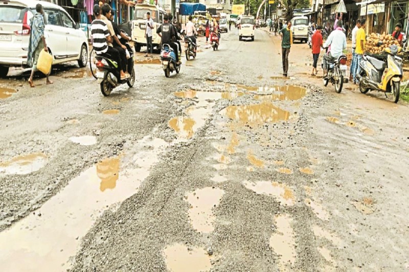 केशकाल नगर की सड़क (Photo source- Patrika)