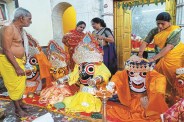 आज 3 रथों में विराजेंगे भगवान जगन्नाथ, बलभद्र और सुभद्रा (Photo source- Patrika)