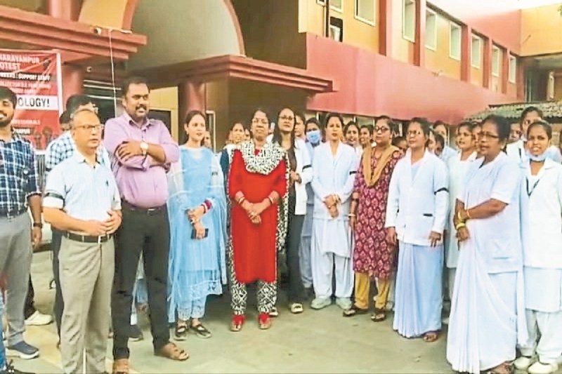 डॉक्टरों की हड़ताल से ओपीडी सेवा बंद (Photo source- Patrika)