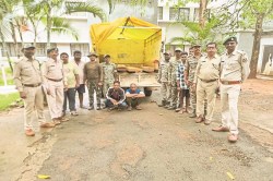 सागौन तस्करी का भंडाफोड़, चेकिंग के दौरान 2 तस्कर गिरफ्तार, भेजे गए जेल… - image