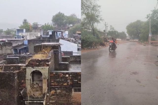 Rain in Bhilwara