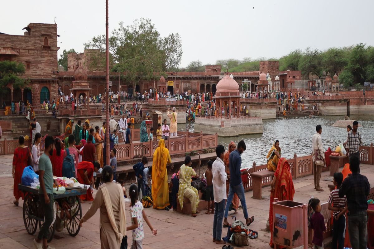 गंगा दशहरा पर मचकुंड पर उमड़े श्रद्धालु, सैकड़ों ने किया स्नान Devotees gathered at Machkund on Ganga Dussehra, hundreds took bath