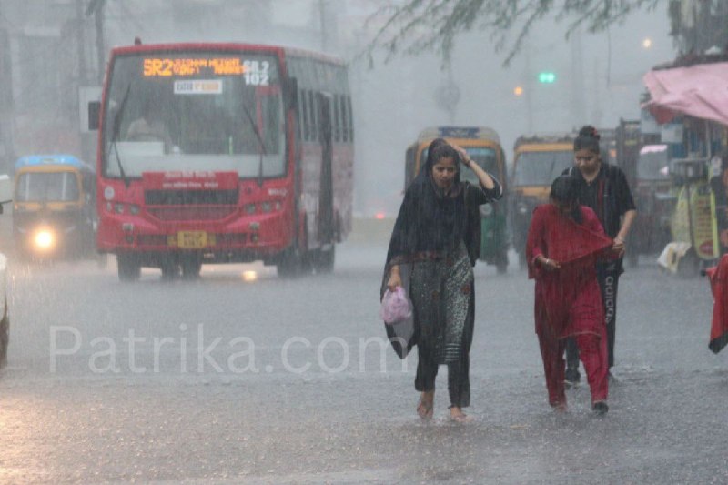 MP Weather Today: Heavy rain expected from 19–22 June as monsoon advances (Photo source – Patrika)