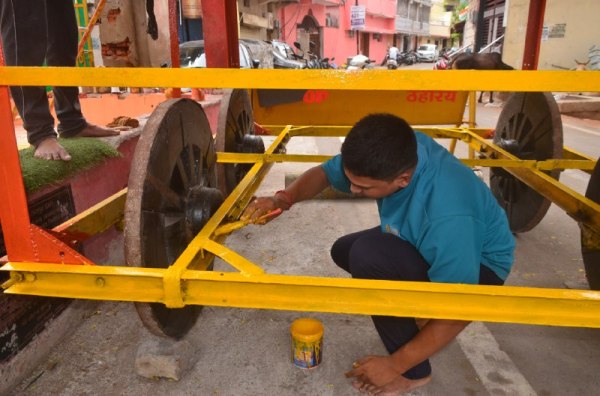 Raipur News: रायपुर में भगवान जगन्नाथ की रथयात्रा को लेकर तैयारी शुरू, देखें तस्वीरें 
