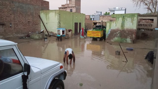Heavy rains in Sriganganagar