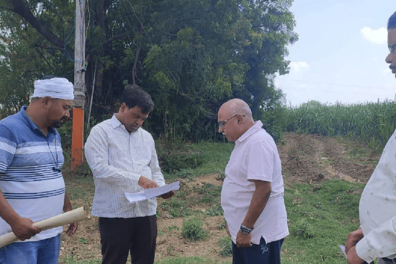 MLA and collector inspected the land as preparations for the inter state bus terminal have started in Betul mp news