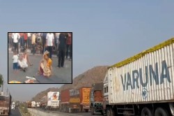 जयपुर-दिल्ली एक्सप्रेस-वे पर खड़े केंटर में घुसा दूसरा ट्रक, महिला की मौत; पुलिस
पर लगे वसूली के आरोप - image