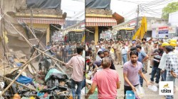 Moradabad: मुरादाबाद में चला अतिक्रमण हटाओ अभियान, नगर निगम की जेसीबी ने तोड़े
कब्जे - image