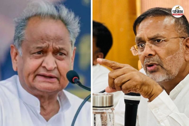 Ashok Gehlot taunts BJP over Rajasthan Power Cuts Minister Heeralal Nagar gives a strong reply