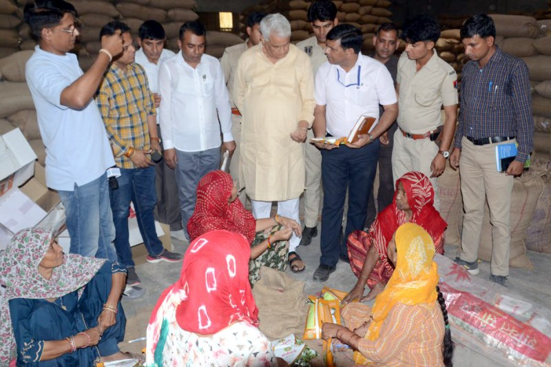 kirodi lal meena fake seeds raid