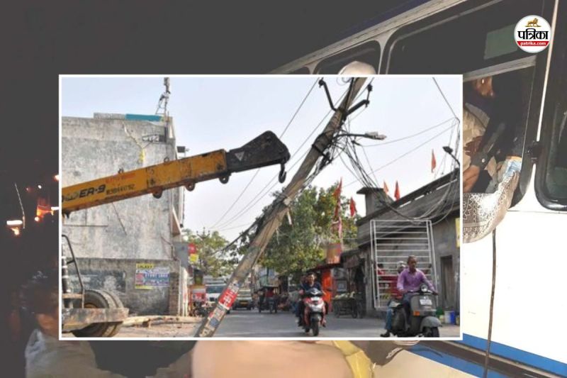 Banswara Tragic Accident Spit Gutkha Pulled Head out of Bus hitting pole died