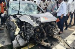 Rajasthan: पत्नी और बच्चों समेत BJP जिलाध्यक्ष की कार का हुआ भयंकर एक्सीडेंट, 15
फीट उछलकर पुलिया की दीवार से टकराई - image