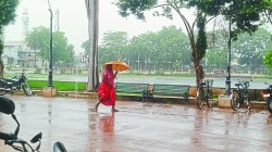 रिमझिम बारिश से किसानों के मुरझाए चेहरे पर खुशी - image