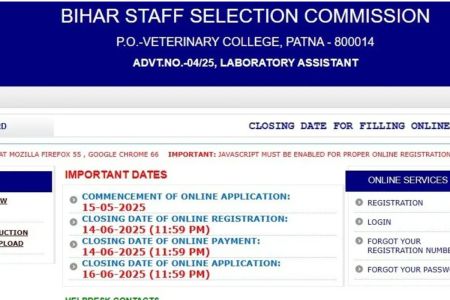 Bihar Lab Assistant Vacancy 2024