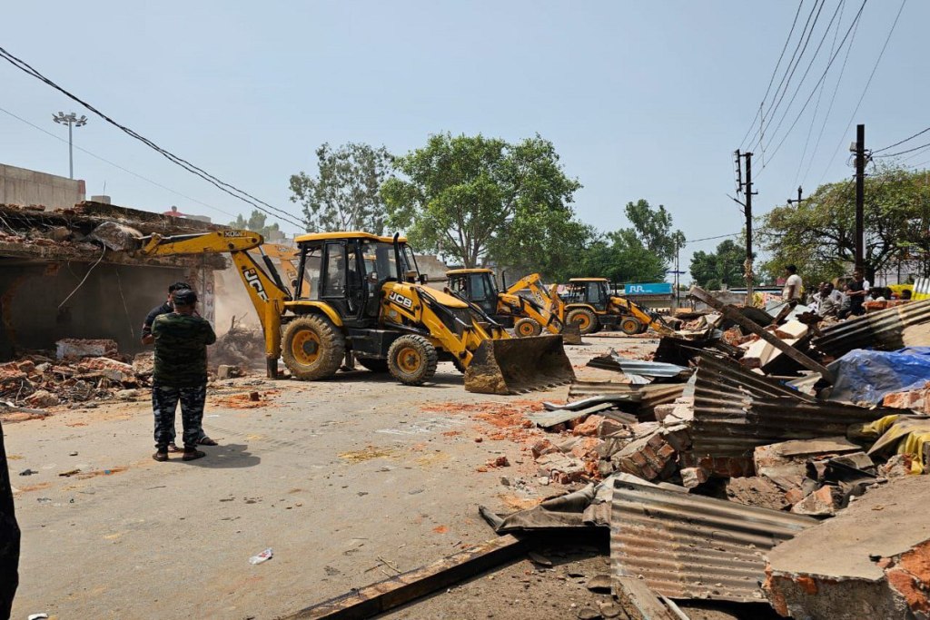 Bulldozer action