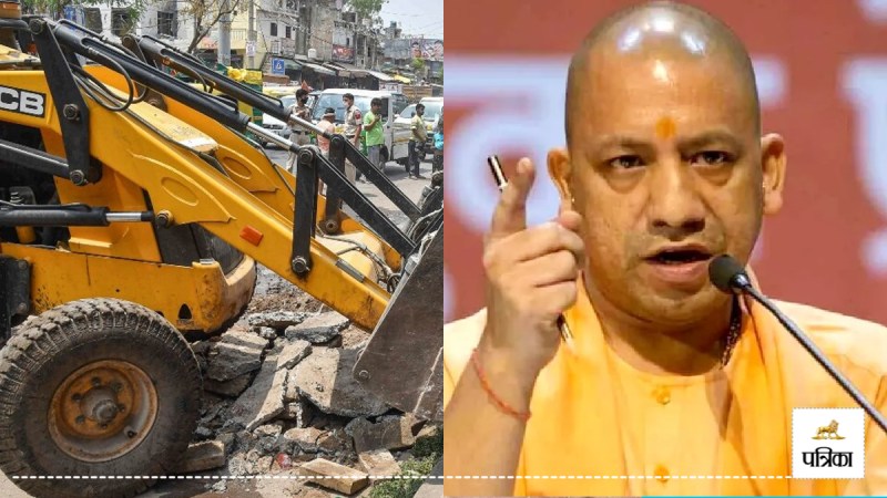 Bulldozer runs on illegal occupation in Sambhal