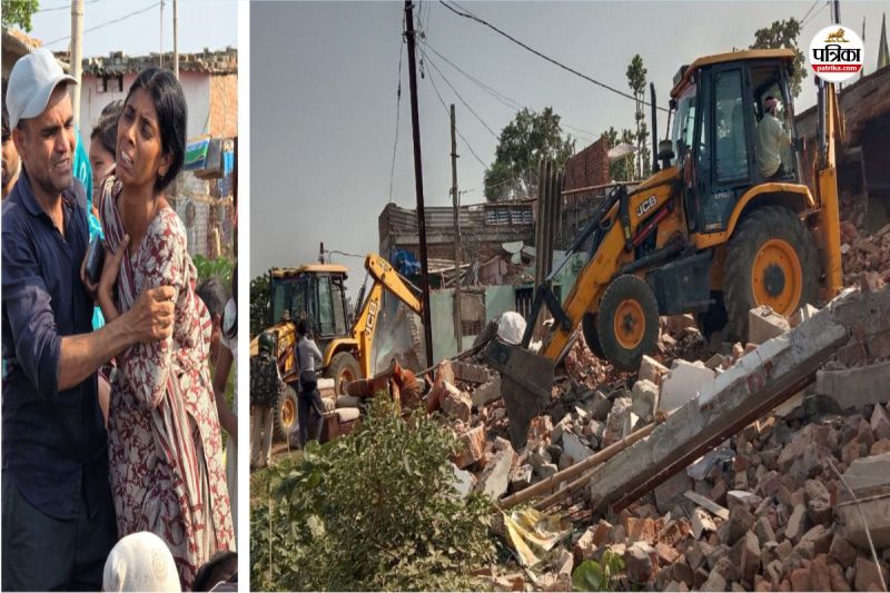 Bulldozer action in Ambikapur