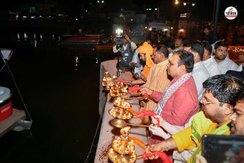 Rajasthan CM Bhajan Lal performed Maha Aarti in Ganga temple Prayed for Rajasthan Prosperity gave a big instruction Sujan Ganga