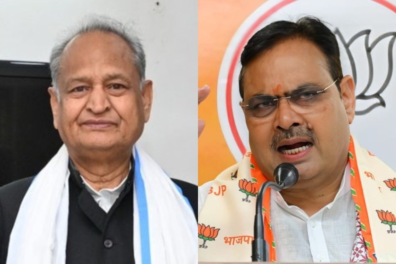 CM Bhajan Lal and Ashok Gehlot