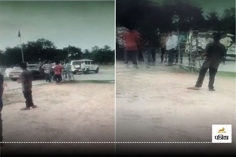 भाजपा नेत्री ने ग्रामीण से की मारपीट (फोटो सोर्स- पत्रिका)