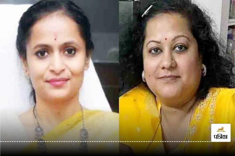 निलंबित आईएएस रानू साहू और सौम्या चौरसिया की फाइल फोटो (Photo – Patrika )