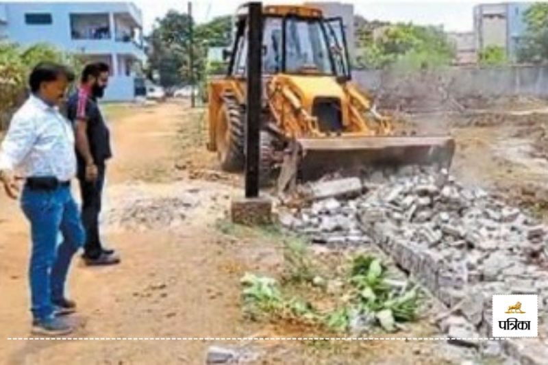 भिलाई निगम की बड़ी कार्रवाई, EOW जमीन(photo-patrika)