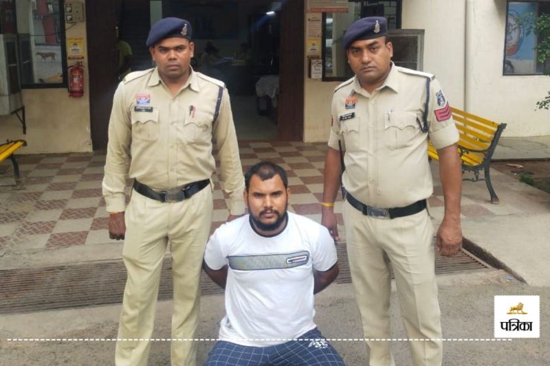 ग्रामीणों पर फायरिंग करने वाला शूटर गिरफ्तार(photo-patrika)