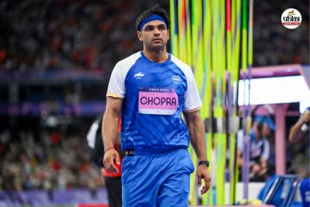 Neeraj Chopra at Paris Olympics (Photo-IANS)