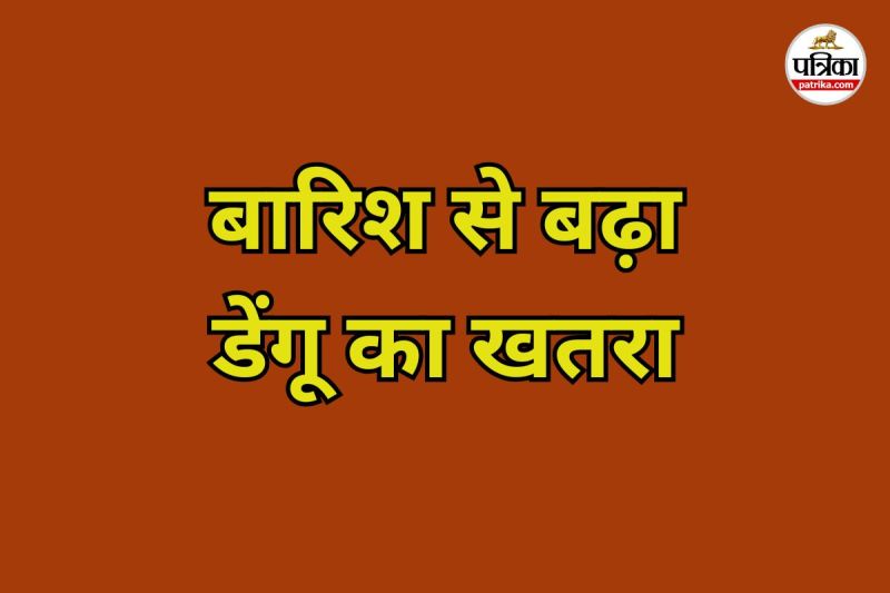 डेंगू का शहर में खतरा (Photo source- Patrika)