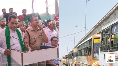 Fierce agitation of farmers in Amroha