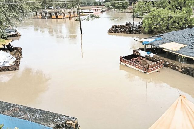 Flood-like conditions in Rajasthan