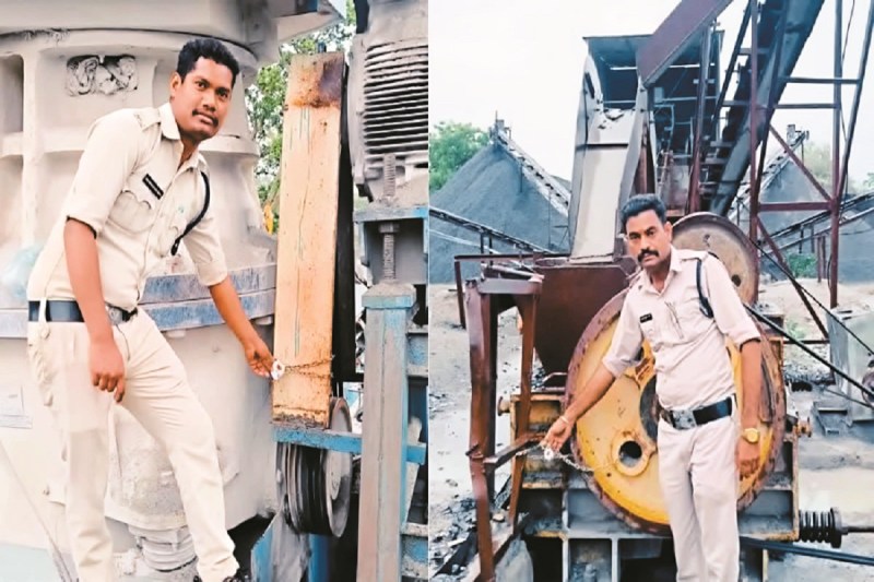 खपरीडीह में सात क्रेशर प्लांट सील (Photo source- Patrika)