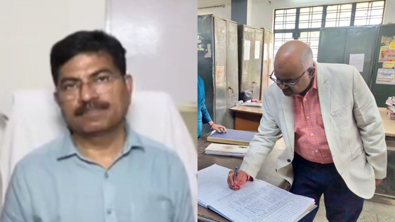 मुख्य सीएमओ डॉक्टर हरिदत्त नेमी और डीएम जितेंद्र प्रताप सिंह (फोटो सोर्स- 'X' DM Kanpur)