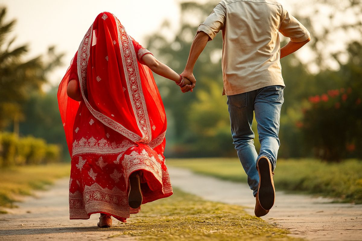 पति से लड़कर मायके गई चाची को भगा ले गया भतीजा, बेटी ने मां को रोका तो…