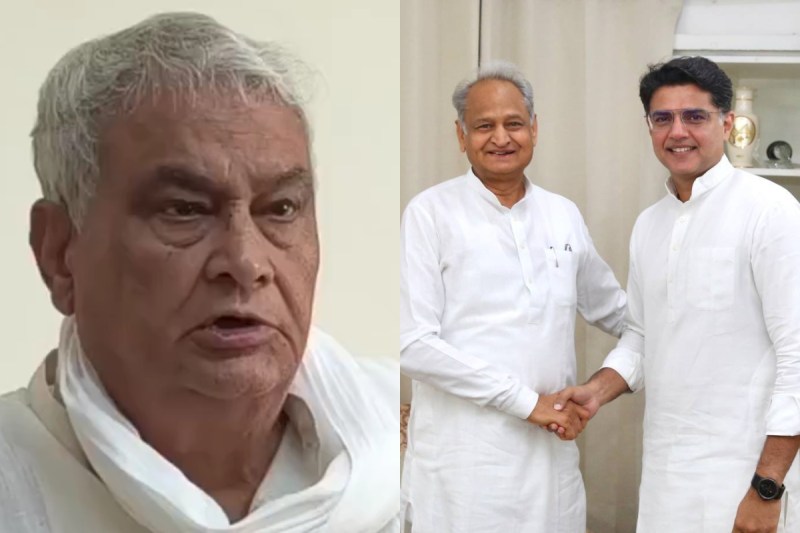 Kirori Lal Meena, Sachin Pilot and Ashok Gehlot