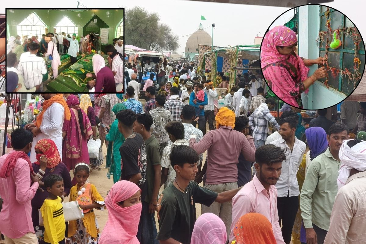 मोहब्बत के मेले में पहुंचे राजस्थान, UP समेत 4 राज्यों के प्रेमी-प्रेमिकाएं,
बांधें मन्नत के धागे, भारत-पाक सीमा के पास है लैला-मजनूं की ये मजार