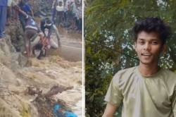 मानसून की पहली बारिश का कहर, उफनती नदी के पुल से फिसले दो नाबालिग, एक की मौत - image