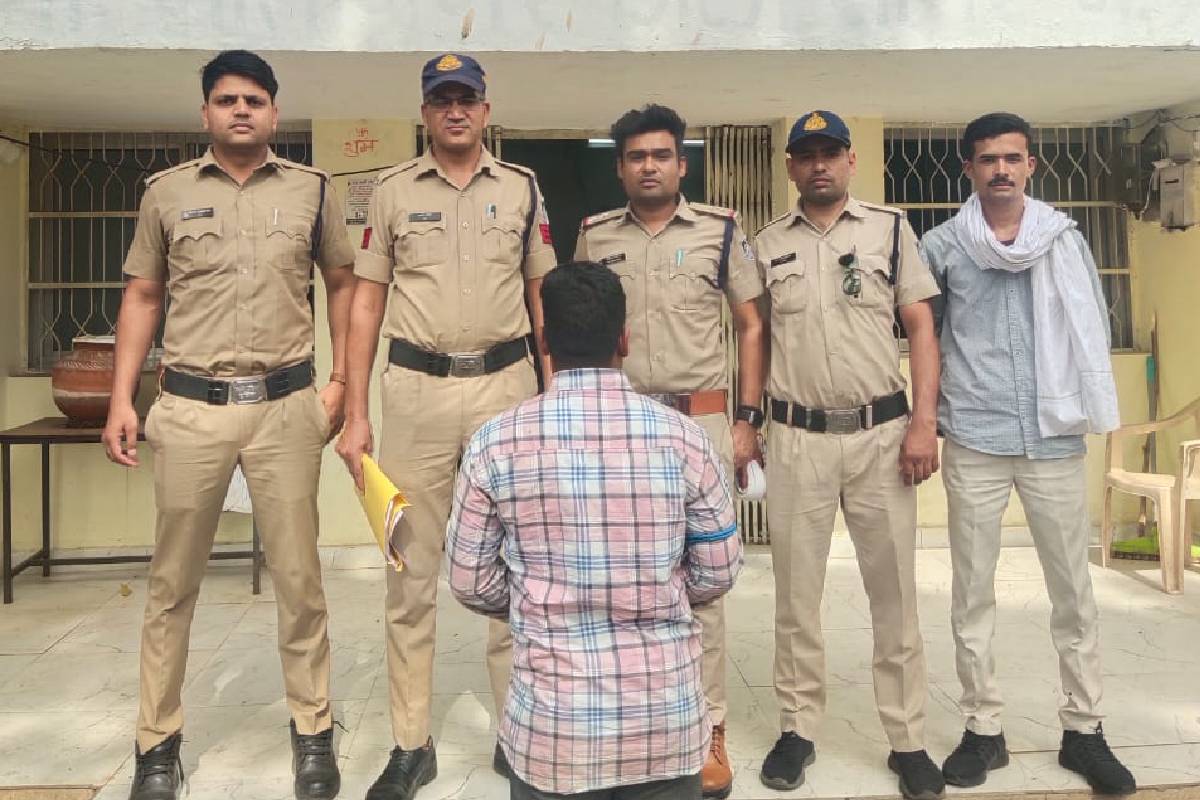 ओडिशा से आया तस्कर लगा पुलिस के हाथ, 3 किलोग्राम गांजा जब्त